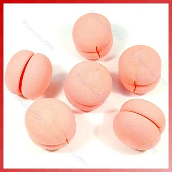 

Kemei Wholesale 18pcs/lot Orange Balls Soft Sponge Hair Care Curler Rollers Pro