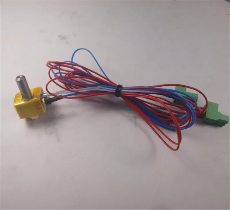 Peças da Impressora Bloco + Bico + Calor + Aquecedor de Cartucho + k tipo Thermoc Funssor Criador Flashforge Quebra Barril Hotend Kit Hater tipo Thermoc 3d Mk10 2 Funssor peças Da Impressora Criador Flashforge 3D