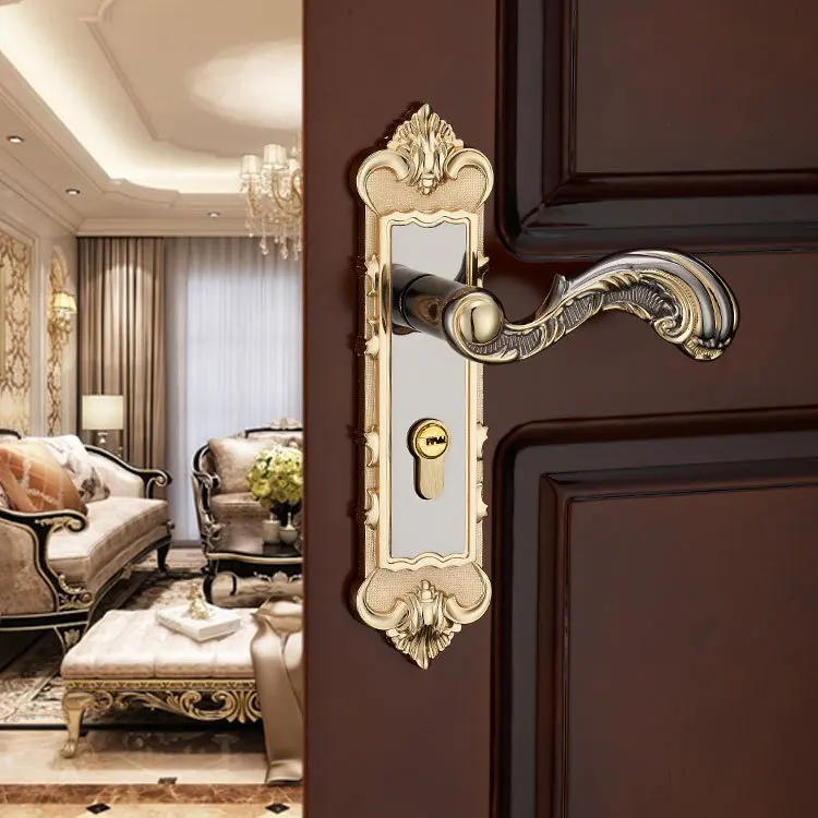 

2018 Cadeado Fechadura Padlock Epe Mother European Archaize Indoor Door Lock Pure Copper The Coppers Bedroom Wholesale Villa