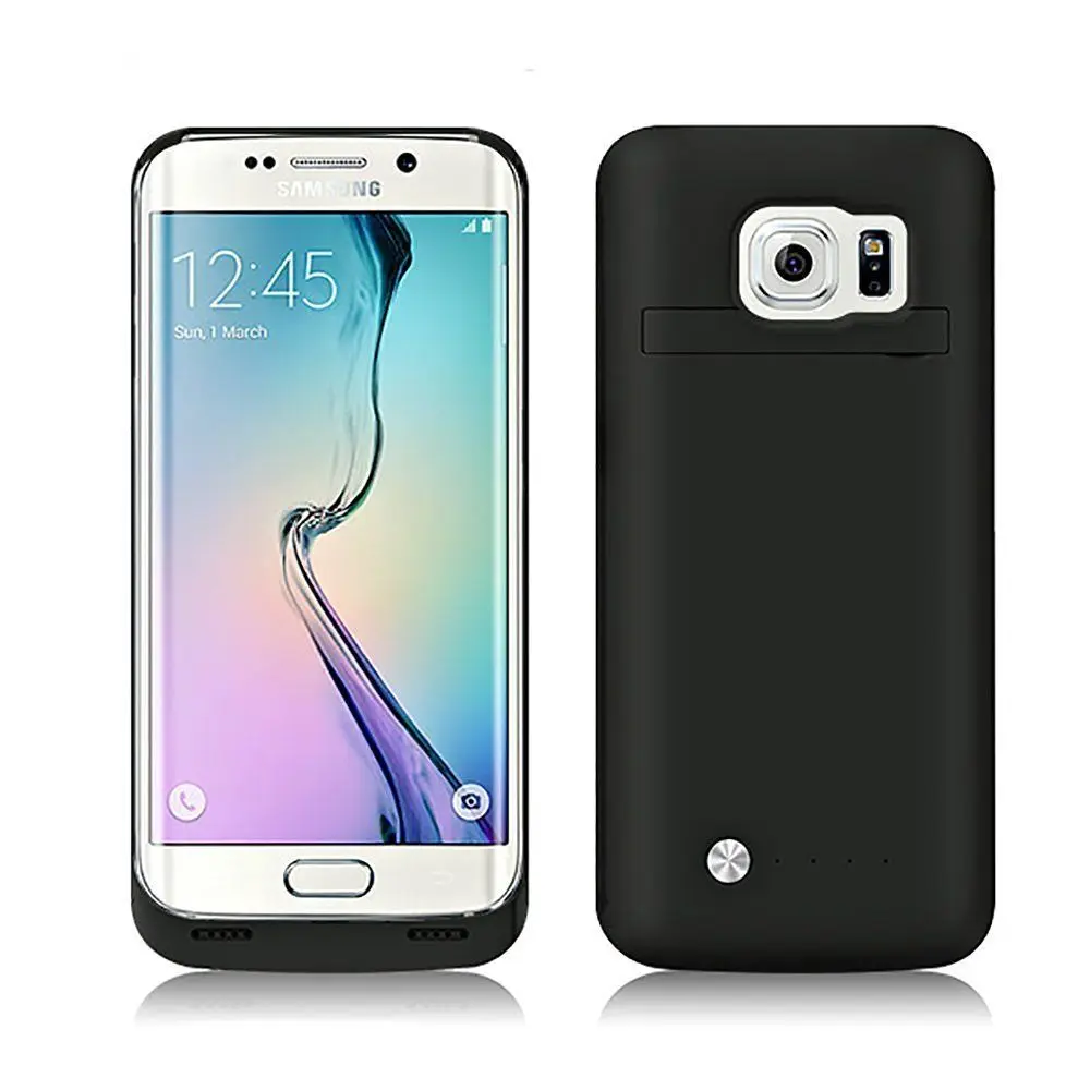 imágenes para Portable 4200 mAh PowerBank Banco de la Energía Caja de Batería Externa Del Caso del Cargador para Samsung Galaxy S6 G9250 Borde Negro imágenes para Portable 4200 mAh PowerBank Banco de la Energía Caja de Batería Externa Del Caso del Cargador para Samsung Galaxy S6 G9250 Borde Negro