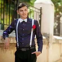 Yienws, 3 зажима, подтяжки для мужчин, подтяжки для брюк, подтяжки для взрослых, галстук-бабочка и подтяжки для мужчин и женщин, ремень для брюк, розовый, красный, подтяжки, yaa127