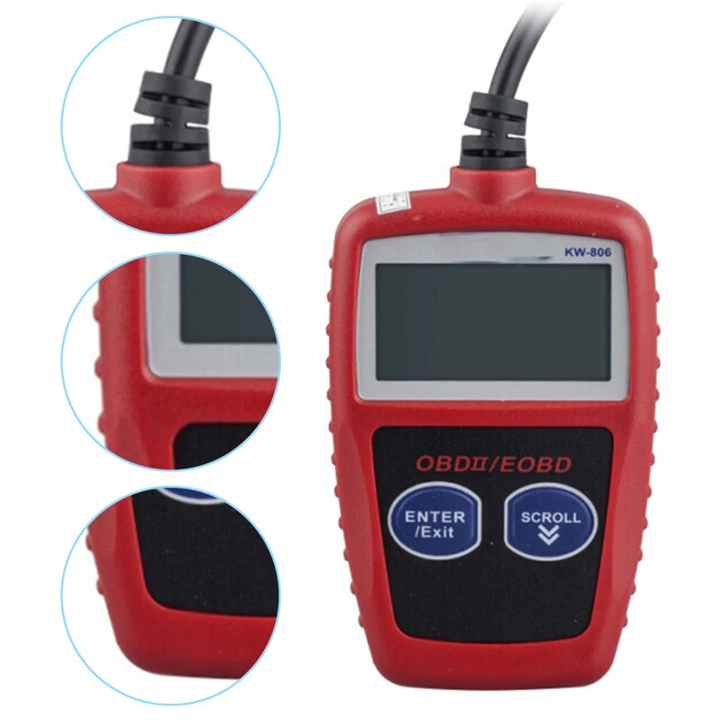 

2017 NEW KW806 Universal Car OBDII Can Scanner Error Code Reader Scan Tool OBD 2 BUS OBD2 Diagnosis Scaner PK AD310 ELM327 V1.5