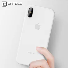 CAFELE Original case for iphone X Xr Xs Max cases Ultra Thin PP Fashion Transparent back case for Apple iphone 7 8 plus shell