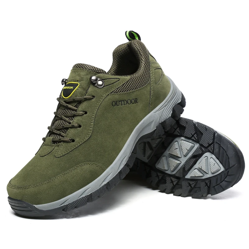 

Big Size Hiking Shoes For Men Women Waterproof Hiking Boots Cow Leather Camping Sneaker High Top Mountain Climbing Trekking Shoe