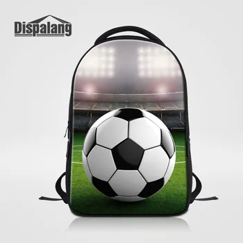 

Dispalang Soccers Footballs Print Laptop Backpack for College Student High Quality School Bag Travel Bagpack Men Casual Rucksack