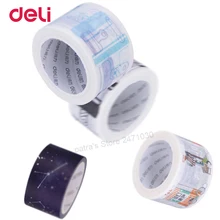 Deli Colorful adhesive Washi masking tape set Creative Scrapbooking Stickers Decorative School Office supplies stationary infeel me 60mm x 5m kawaii japanese wide masking paper washi tape stickers scrapbooking cute stationary office craft supplies