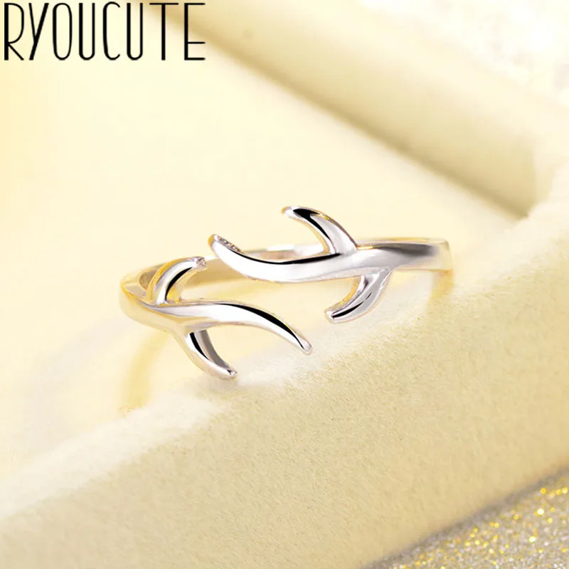 

New Arrivals 925 Sterling Silver Branch Rings for Women Adjustable Open Rings Fashion Jewelry