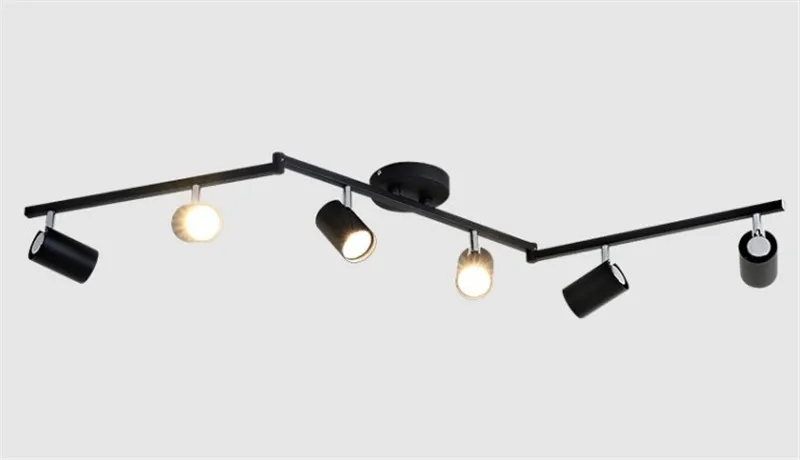  Black White Ceiling Lamp Lighting Angle adjustable Spotlights GU10 Spot Lights Bulb for Store Shop  - 32955336532
