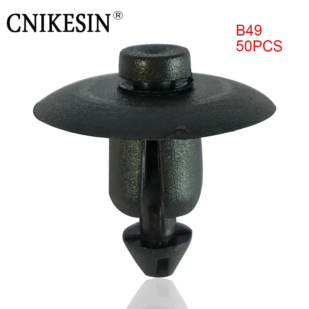 CNIKESIN 50PCS B49 8.5mm Hole Nylon Shield Retainers Clip Car Fastener