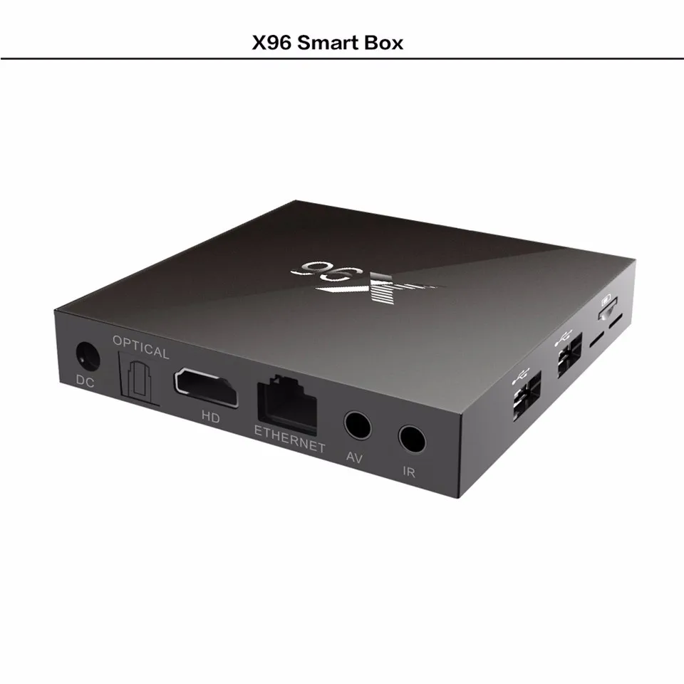 X96 wifi телеприставка 4 K HD 1080 P Smart tv box Android 6,0 развлечения медиаплеер четырехъядерный S905X потоковая сеть 1 ГБ 8 ГБ