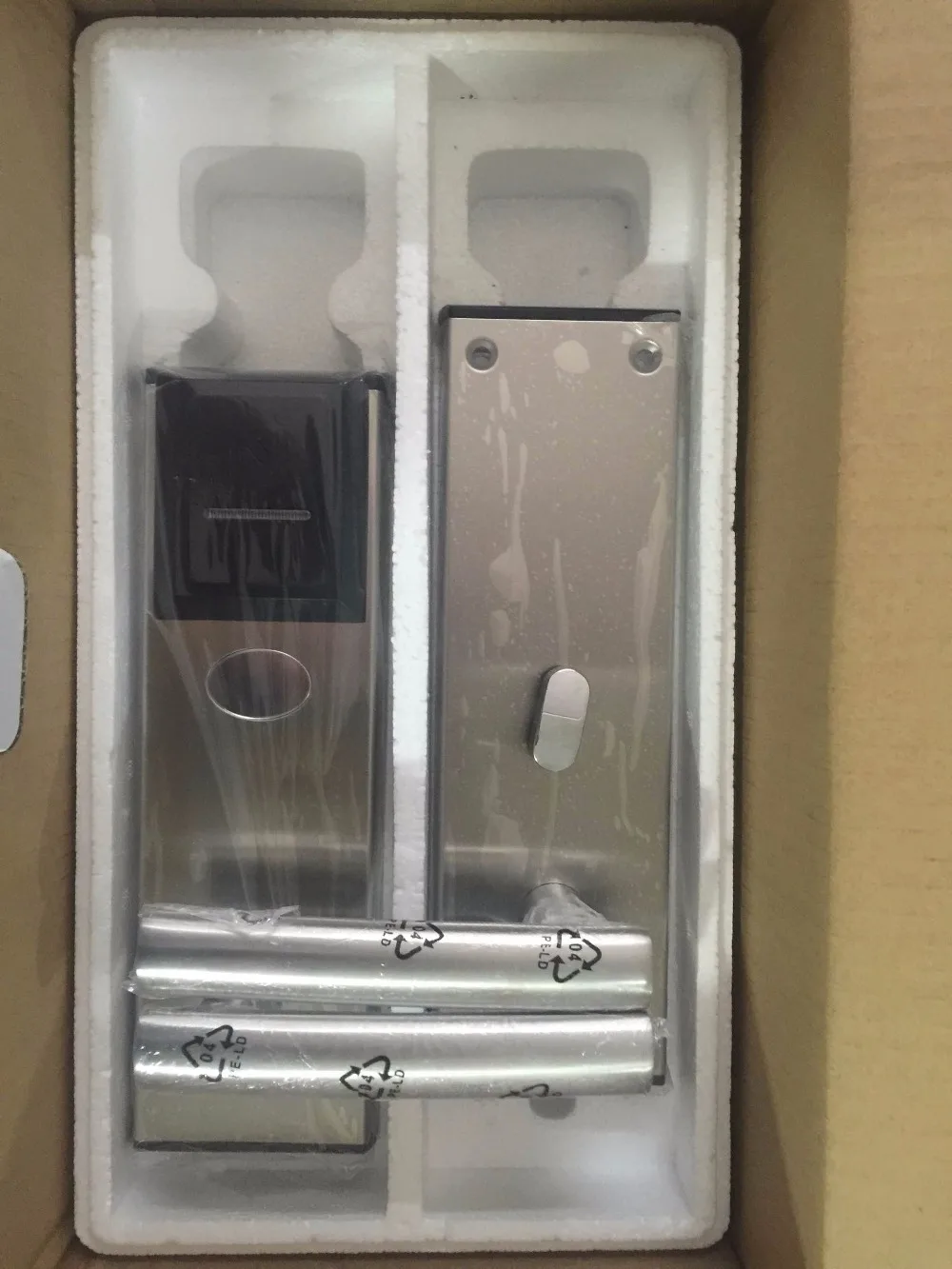 LACHCO Интеллектуальные Электронные RFID карты Дверной замок защелка с заглушкой для отеля дома квартиры комнаты атласная Золото L16015SG