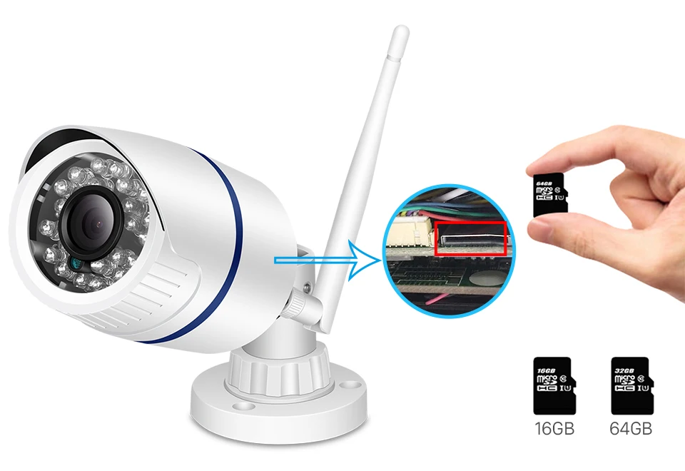 2.0MP Yoosee Wifi ONVIF IP камера 1080P 960P 720P Беспроводная Проводная P2P сигнализация CCTV Bullet наружная камера со слотом для sd-карты Макс 128G