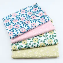 Маленькая ткань с цветочным принтом, хлопок, саржа, ткань для пэчворка, хлопок, сделай сам, шитье, стеганая Детская домашняя пижама, платье, хлопковая ткань