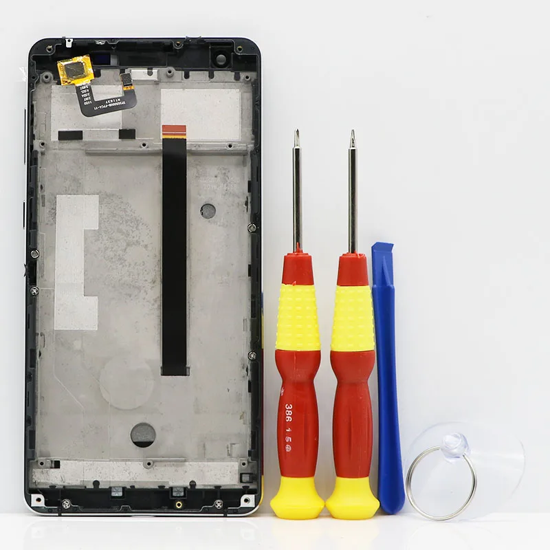 

Touch Screen LCD Screen LCD Display For Ulefone Power 1 Digitizer Assembly With Frame Replacement Parts+Power volume button