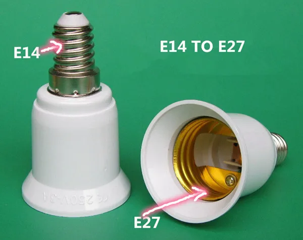 Держатель лампы E14 в E27 конверсионное основание E27 поворот E14 поворот E27-E14 база e14-e27 Держатель e14 изменение на e27 стать E14 преобразование E27