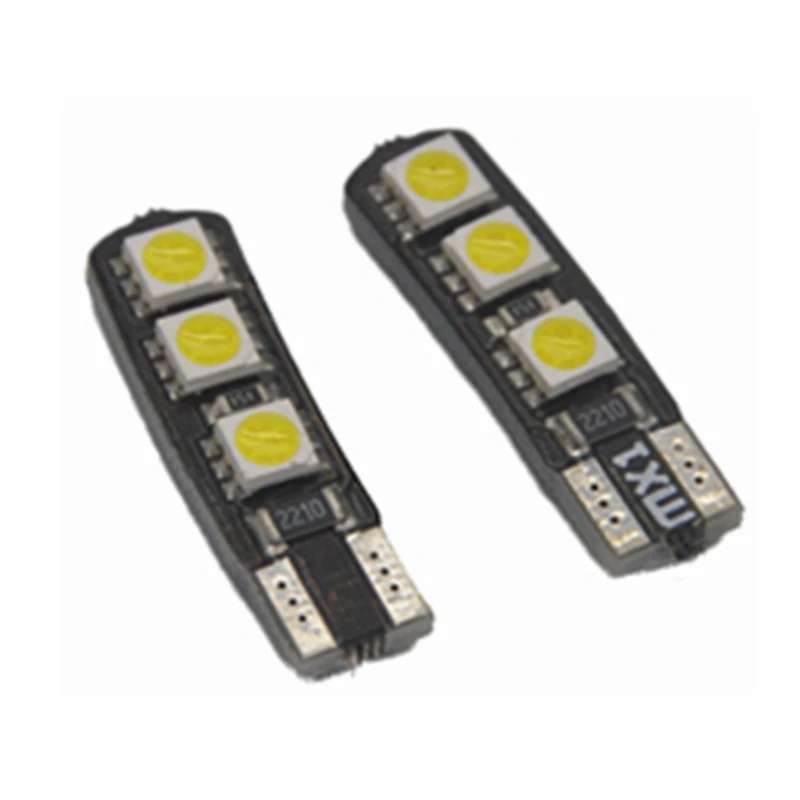 1 шт. яркий двойной без ошибки T10 светодиодный 194 168 W5W Canbus 6 SMD 5050 Светодиодный светильник для салона