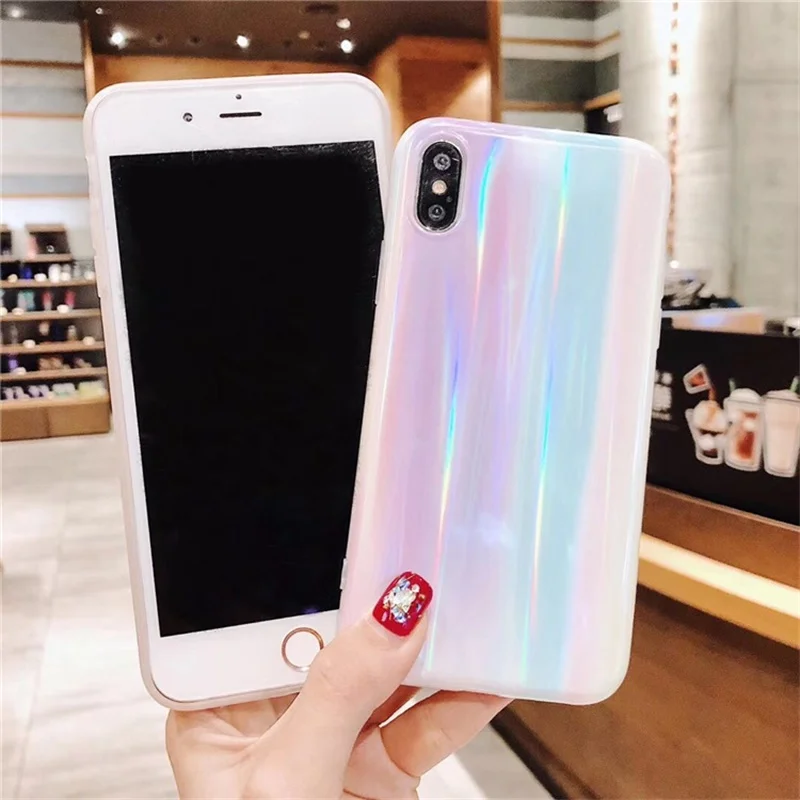 Чехол накладка для iPhone XS MAX XR X 8 6 6s Plus мягкий розовый чехол 7|Бамперы| |