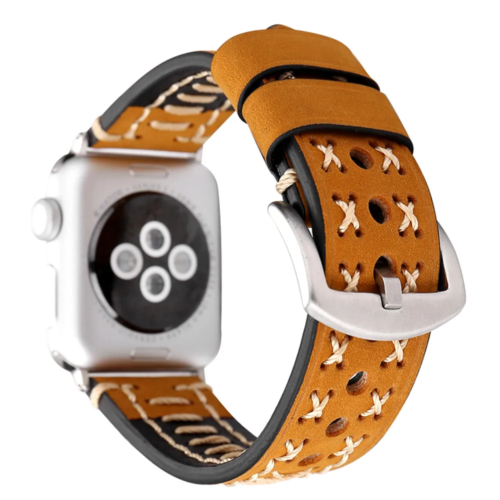 

EIMO For Apple Watch 4 Band 44mm 40mm 42mm 38mm Genuine Leather Wristband IwatchSeries 4 3 2 1 Strap Bracelet Belt Watchband