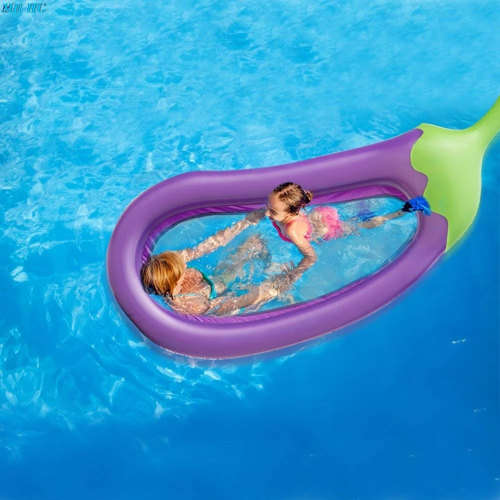 Летний гамак для воды плавающий шезлонг надувная плавающая кровать пляж праздник Баклажан моделирование бассейн для отдыха плавающее сиденье