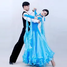 4 colours woman big swing flower standard Ballroom Dance Costume Dress short sleeves sequins waltz/tango costumes