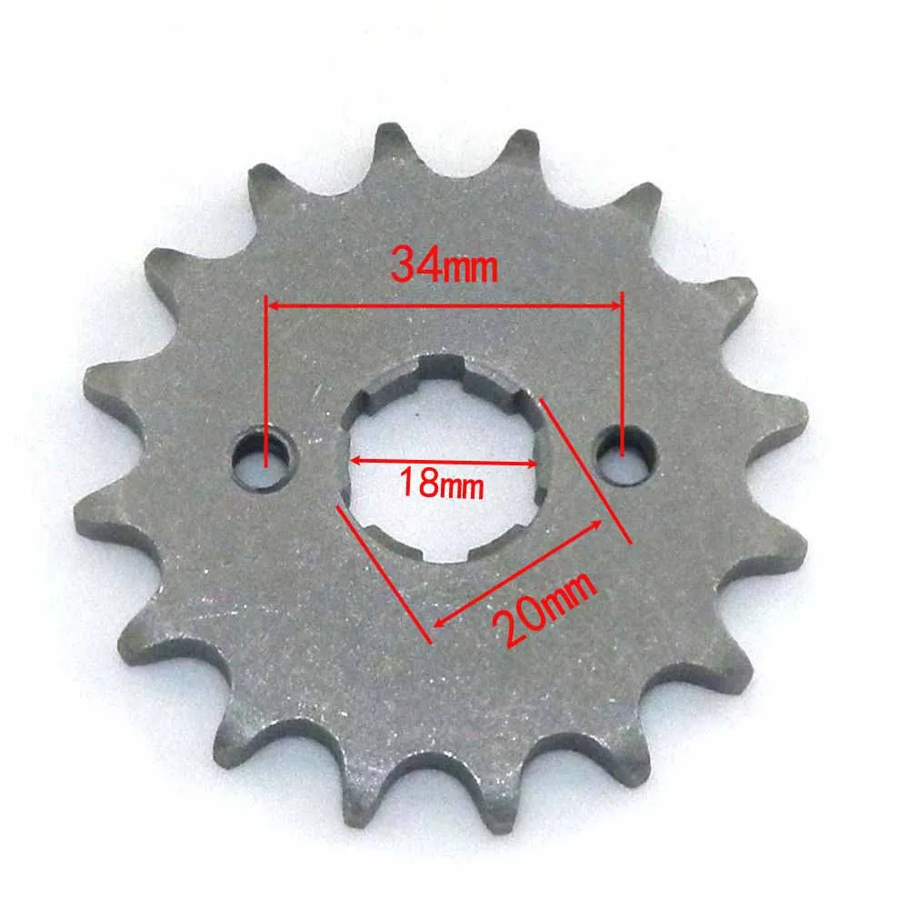 428 цепь передняя Звездочка 10 12 14 15 16 17 зуб 17 мм 20 мм для питбайк китайский мотоцикл Скутер ATV Мопед Запчасти