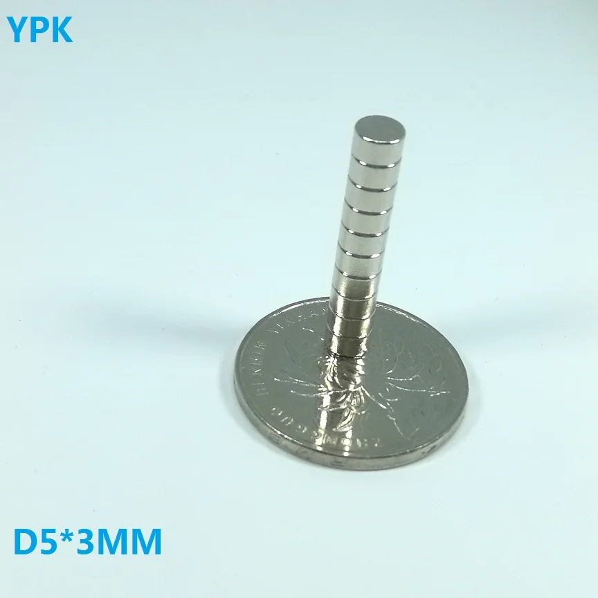 500 шт./лот диск D5* 3 мм N35 неодимовый магнит магнитов диаметром 5 мм х 3 мм, неодимовый магнит 5*3 мм