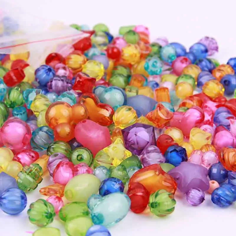 DIY бисерные игрушки 500 г сумка для детей ручной работы бисерные игрушки Детский браслет ручной работы материал ожерелья девочка создать подарок - Цвет: Красный