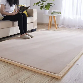 

Customized thick coral fleece carpet bedroom bedside mat living room children baby crawling mat soft and comfortable warm rug
