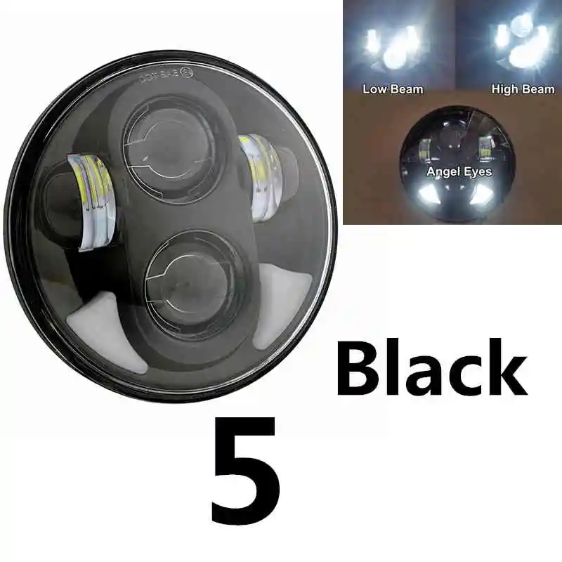 5 3/" светодиодные фары мотоцикла для светодиодных фар DRL angel eye led 5,75" для sportster 883