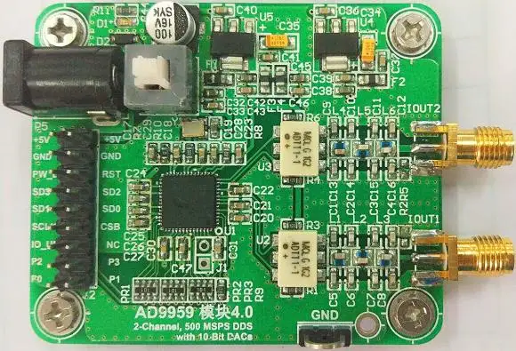 

AD9959 module, high-speed DDS, 200M signal generator, RF transformer output, provide test program