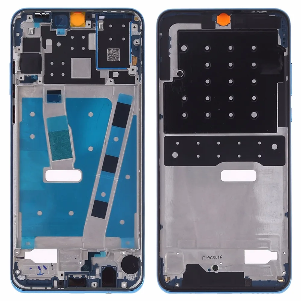 

Original Front Housing LCD Frame Bezel Plate with Side Keys for Huawei P30 Lite