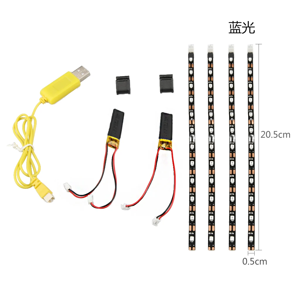 Сине белый DJI Mavic Air Guards Flash Led Light Strap для Accessories защита пропеллеров Cable светильник