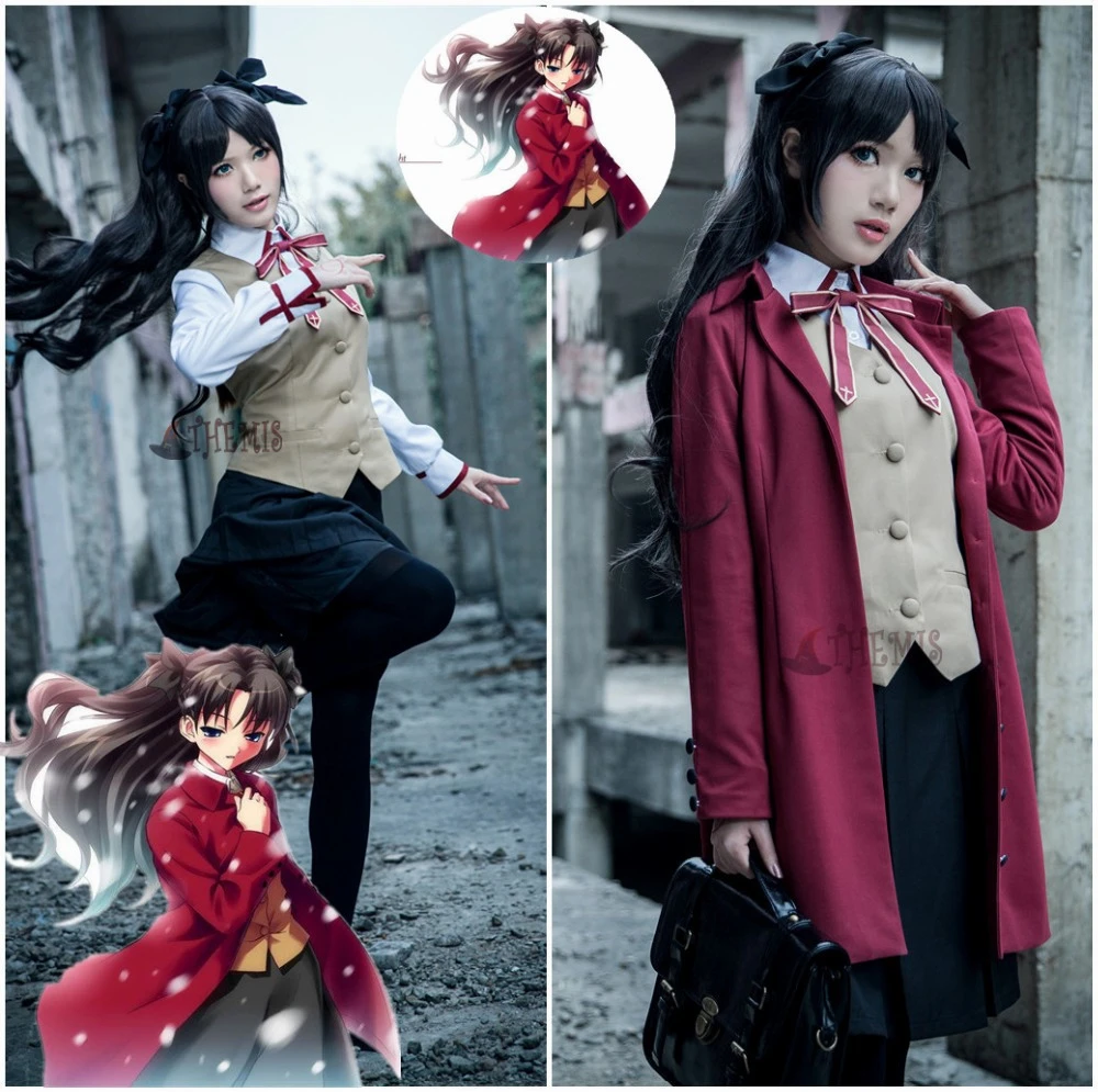 Athemis 15 Fate Stay Night Tohsaka Rin Cosplay Kostuum Fate Nul Cosplay Shirt Rok Jas Haarspeld 7 Pcs Custom Made Elke Size Rin Cosplay Cosplay Costumerin Tohsaka Cosplay Aliexpress