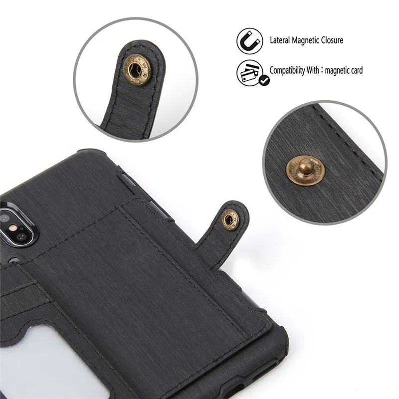 Роскошный кожаный чехол-бумажник для iPhone X, XR, XS, Max, 8, 7, 6, 6s Plus, держатель для карт, противоударный Армейский Камуфляж, задняя крышка для телефона