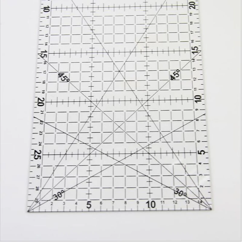 30*15 мм акриловая многофункциональная швейная линейка ручной работы для детей, студентов, канцелярские инструменты для рисования