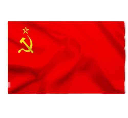 

90 x150cm Large Red CCCP Union of Soviet Socialist Republics USSR Flag Polyester Happy Gifts High Quality Polyester Fabrics