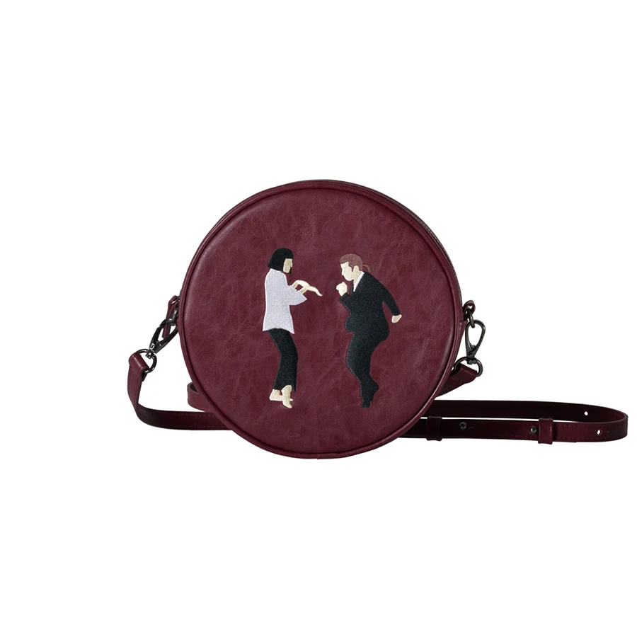  Kiitos Life Circular PU messenger bags for girls original designed in 2styles(FUN KIK ) - 32794341923