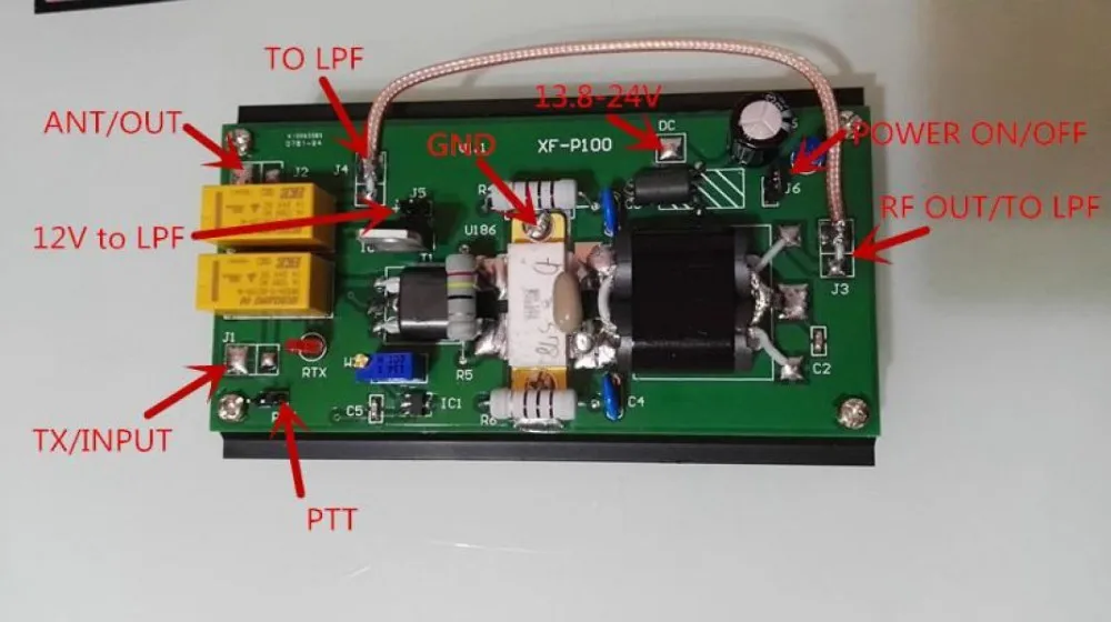 Собранный 90 Вт усилитель мощности HF части для FT-817 SUNSDR2 KX3 IC-703 доска