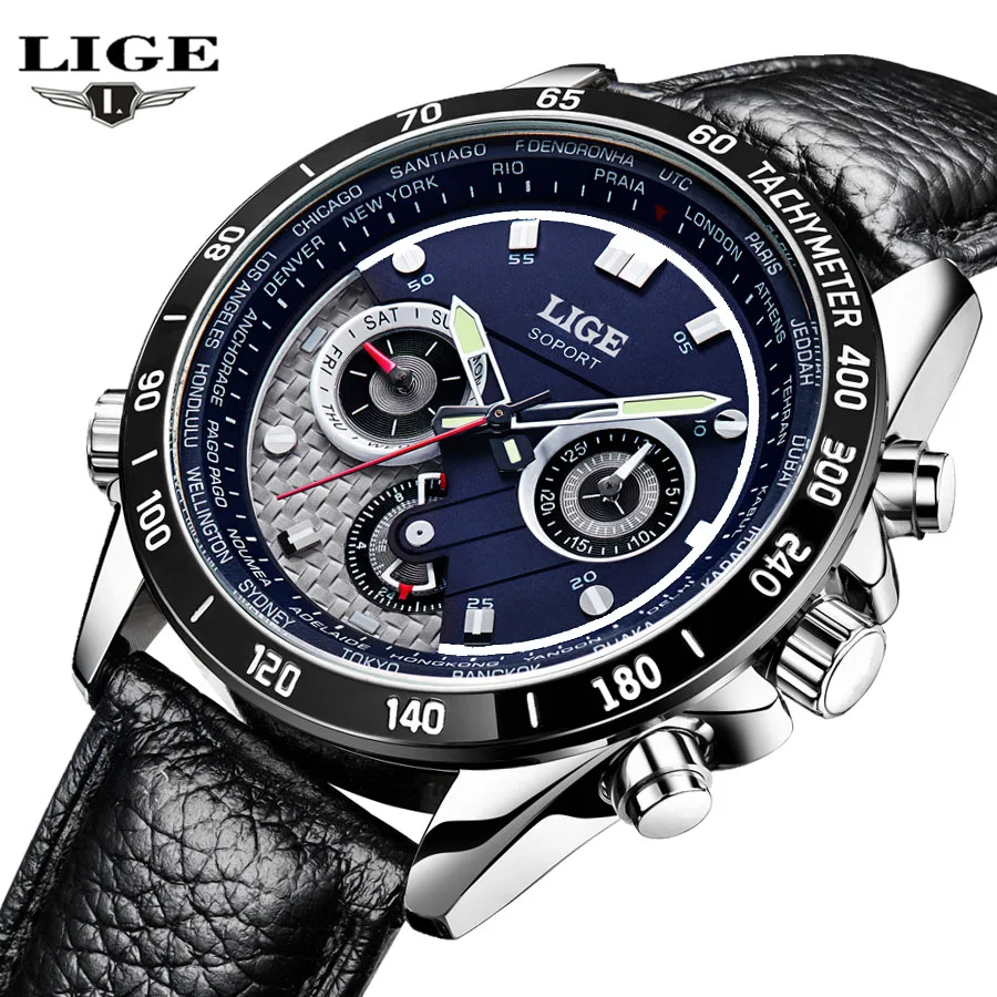 Prix pour LIGE Montre Hommes Multifonction Date Lumineux Quartz-Montre Hommes Montres Top Marque De Luxe Sport Montre-Bracelet En Cuir relogio masculino Prix pour LIGE Montre Hommes Multifonction Date Lumineux Quartz-Montre Hommes Montres Top Marque De Luxe Sport Montre-Bracelet En Cuir relogio masculino
