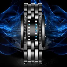 BOAMIGO, креативные часы, для мужчин, цифровой, светодиодный, электронные, нержавеющая сталь, ремешок, наручные часы, для мужчин, s, часы, Лидирующий бренд, роскошный подарок, часы