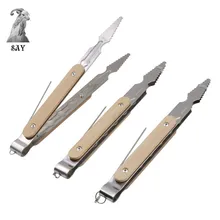 SY 1 шт. 22 см металл кальян уголь щипцы для наращивания волос Зажимы Блокировка Плоскогубцы сделано Chicha нержавеющая сталь с фольга удар