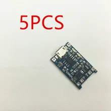 5 шт. Micro USB 5 В 1A 18650 TP4056 литиевых Батарея Зарядное устройство Модуль зарядки доска с автоматической защиты