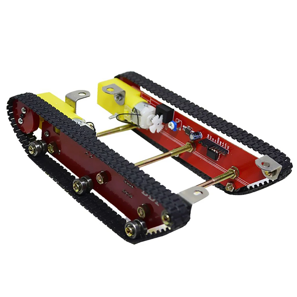 Smart Robot Car Tank Tracked Chassis Alloy Metal Platform with Motors - Science Arduino DIY Learning Robotic Tank Automation Car