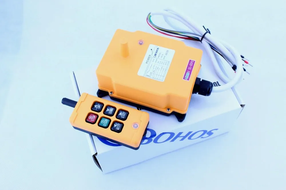 

24VDC 6 Channels Control Hoist Crane Radio Remote Control Sysem Industrial Remote Control Hoist Crane hs-6 switch switches