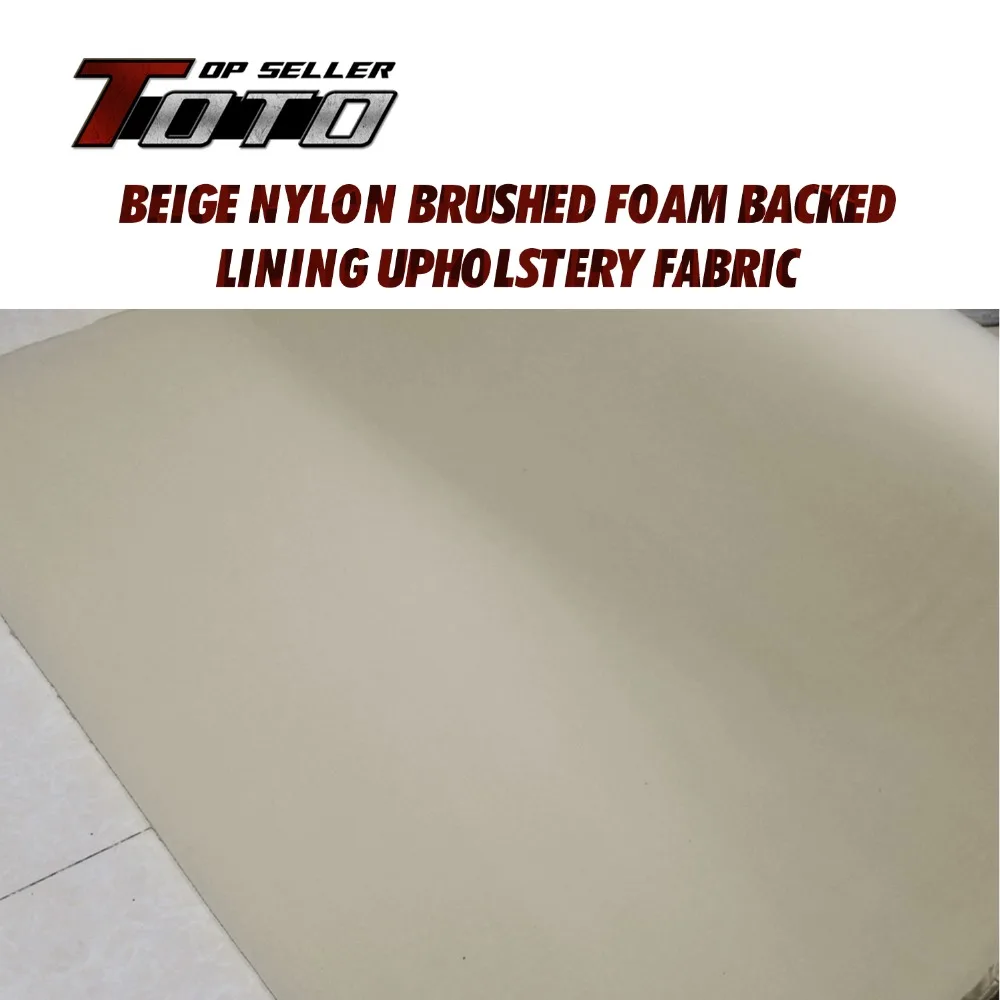 

196"x60" 500cmx150cm ceiling roof lining beige foam backing UPHOLSTERY car truck Insulation auto pro headliner fabric