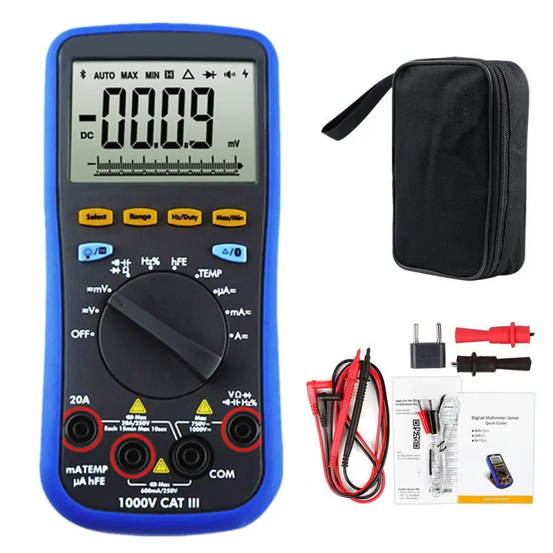 

Multimeter Digital Bluetooth Multimetre Professionnel as 3 in 1 Multi-connection Supported Mobile App Plus Multimeter Tester