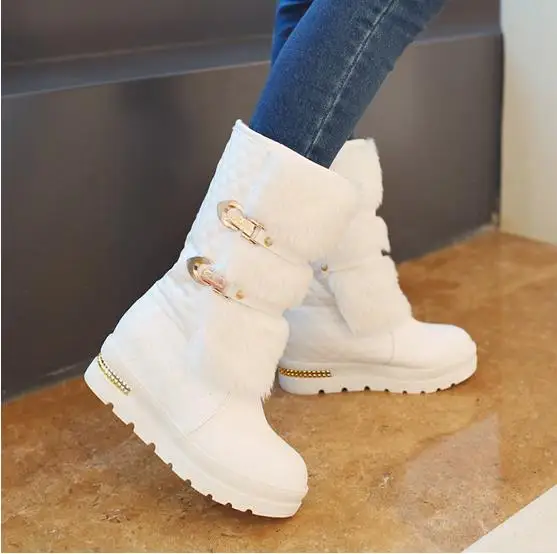 

2018 winter tide new thick snow boots ladies tube boots cotton shoes
