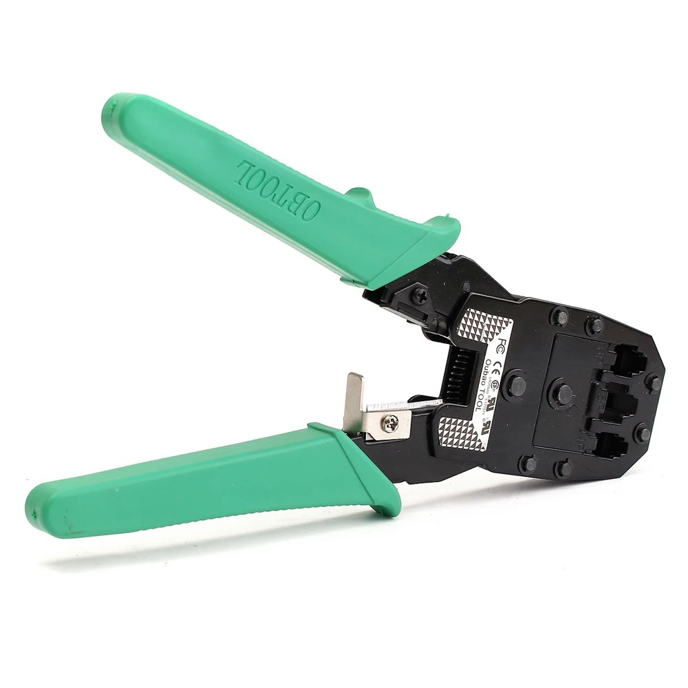 RJ45 сетевой кабель тестер Ethernet Lan комплект rj45 разъем щипцы обжимной инструмент для