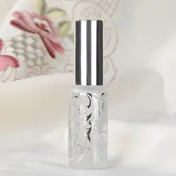 H & D 13 мл Мини Серебряный спрей узор дизайн стекло парфюмерные бутылочки пустые многоразового флакон духов