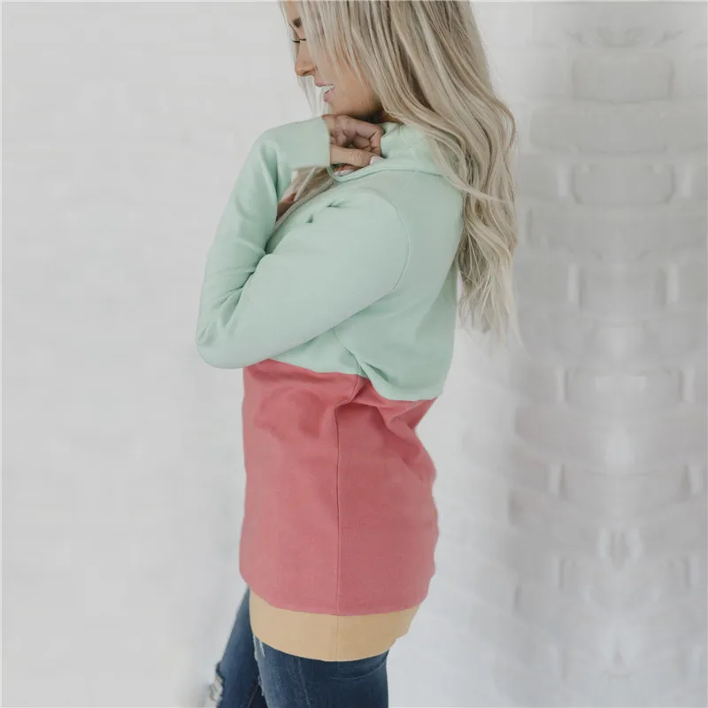 2018 Autumn Winter Pullover Sweatshirt Women's Warm thick Over-sized Sweatshirts ladies sports Not hooded plus size hoodies Hoodies